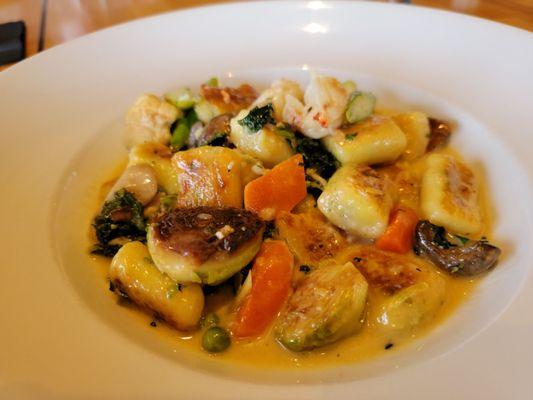 Gnocchi with prawns