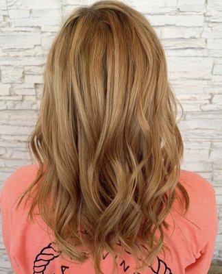 Strawberry blonde highlights