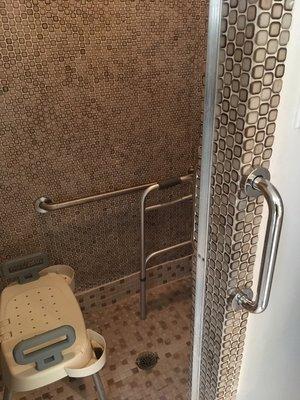 Shower safety bars