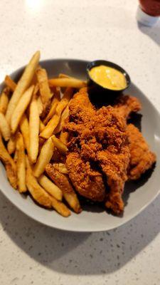 Chicken tenders and fries