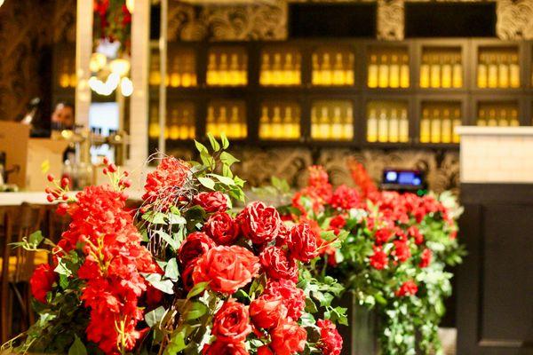 Beautiful Flowers and Liquor Case