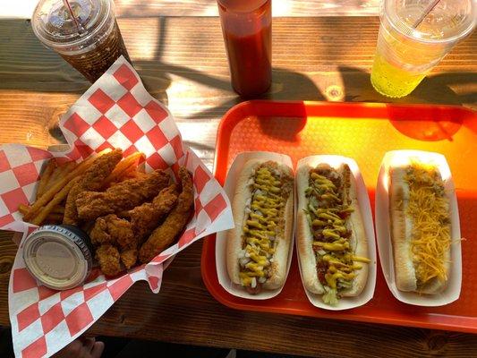 Hotdogs and Chicken Tenders