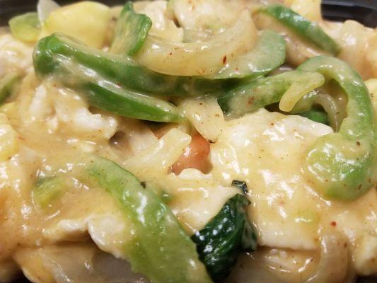 Red curry chicken