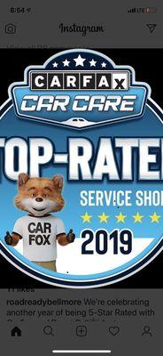 Once again we are top rated with car fax and Repair Pal-check out our reviews! Thank you for making us #1