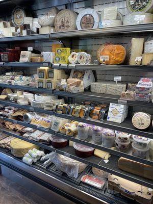 Selection of cheeses and more at Wickford Cheese