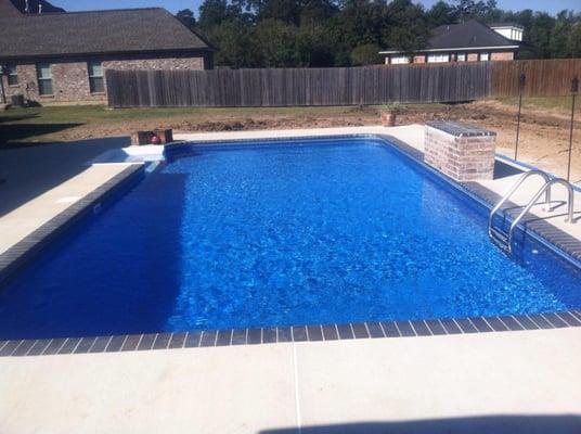 Mr Keith Simpsons Pool in Jennings Vynal Liner Pool