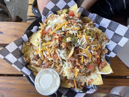 Mountain of nachos