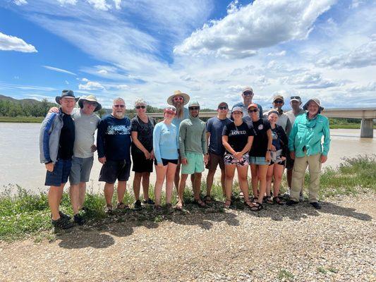 Our group on the river