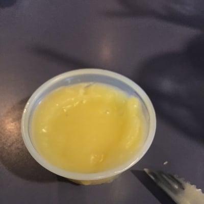 Butter? Congealed clarified butter? I dunno, didn't taste like it.