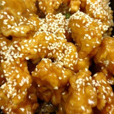 Sesame chicken.yum!