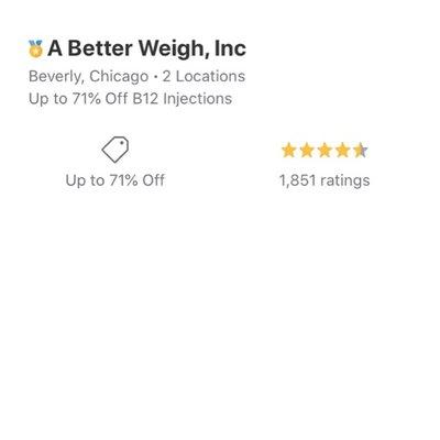 Our exclusive Lipo-Ignite injections are an absolute favorite at A Better Weigh and have garnered over 1,800 positive online reviews!