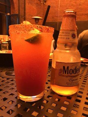 Spicy Michelada with Modelo Especial