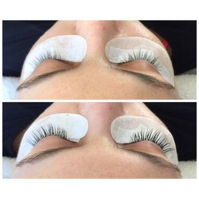 Lash extensions! Lasts about 3-4 weeks ! But everyone's different