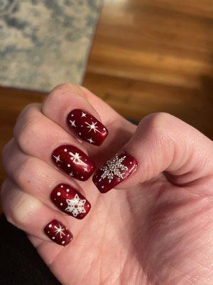 Christmas nails by Linda