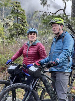 Misty Mountain View's on bike activity with eBike Alaska