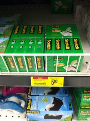 Sale on big packs of scotch tape