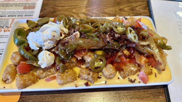 Tot-chos!! Oh my goodness is this delicious!! I highly recommend this appetizer!!!