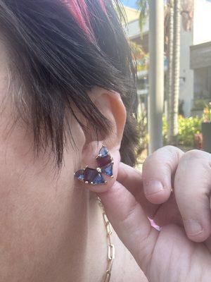 Butterfly earrings!