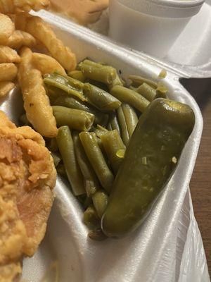 Green Beans with a Jalapeño