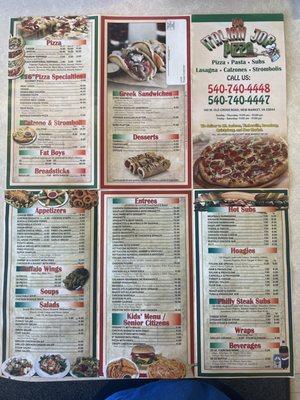 NEW MENU AND PRICES as of MARCH 2023