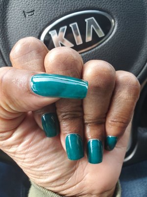 Emerald Green cut down