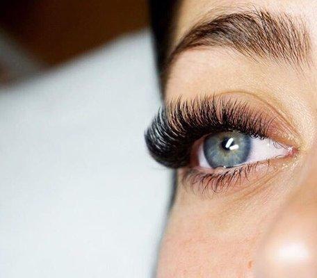 Dramatic eyelash extension