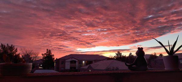 Spectacular view from our balcony