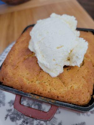 Cornbread and honey butter