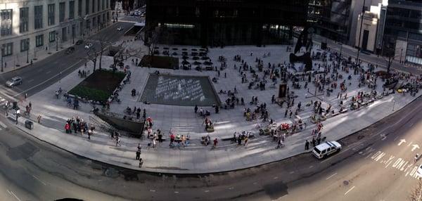 Our office view of Daley Plaza.