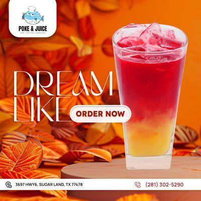 Sip into something extraordinary with our Dreamlike Juice!