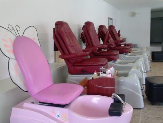 You can bring your daughter with you and have her nails done too!!