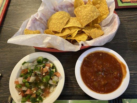 Complimentary chips & salsa 11/23/21