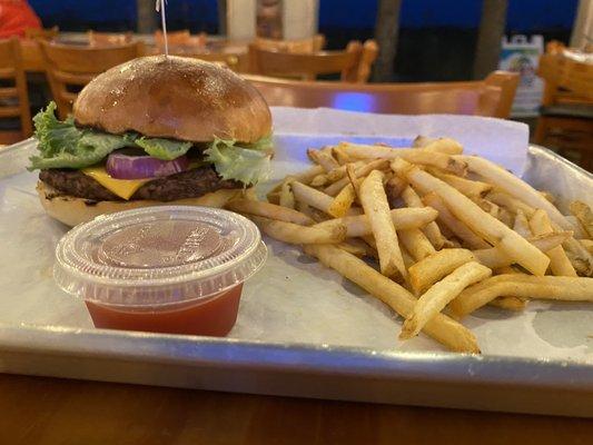 Burger and Fries