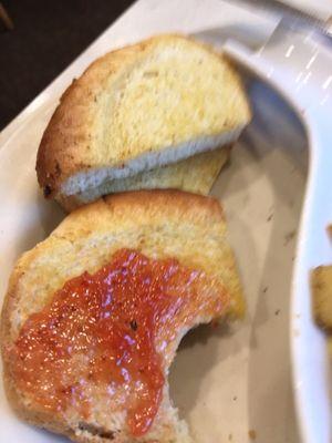 Toast butts. Who serves those?