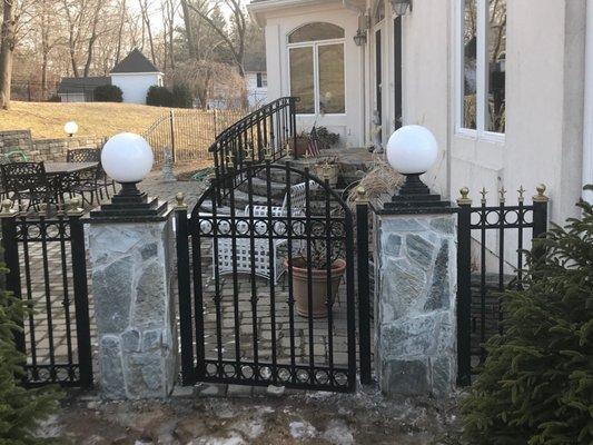 Custom Aluminum walk gate.