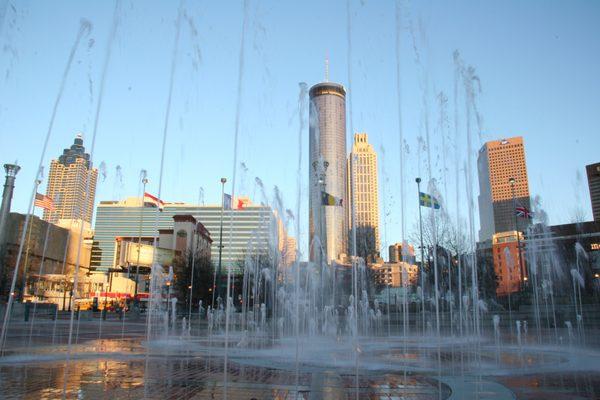 Centennial Olympic Park, home of Urgent Care 24/7 Centennial Park across from World of Coke.