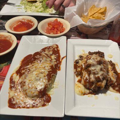 A la carte Chile relleno and tamale