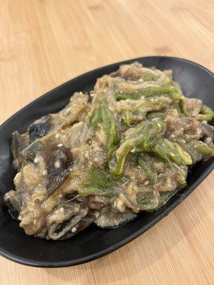 @foodie_starry Roasted Green Pepper & Eggplant w. Century Egg