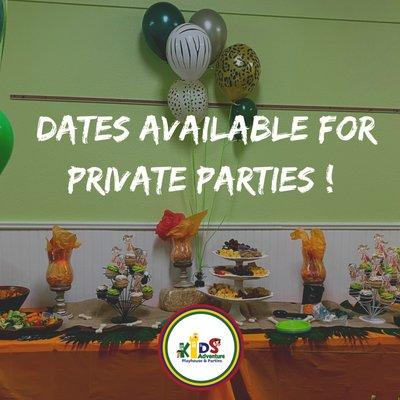 Birthday Parties at Kid's Adventure Playhouse & Parties are always private and so much fun for all ages!