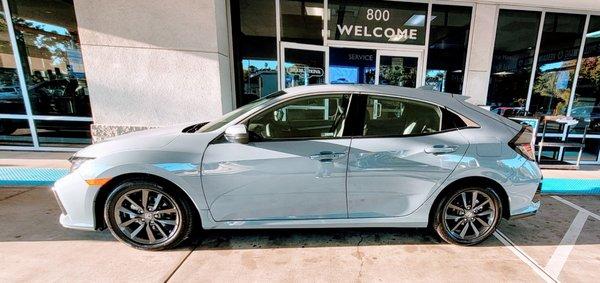 2021 Honda Civic EX Hatchback (Sonic Gray Pearl)