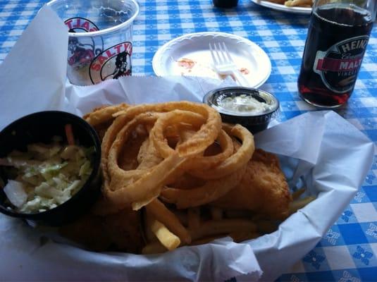 Fish and chip platter