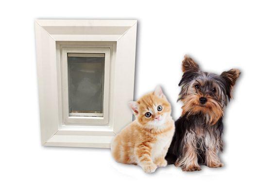 Vinyl dog door wall insert