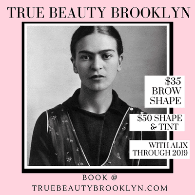 Save $10 on brow services through 2019 when you book with Alix!