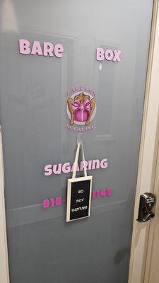 Door to Bare Box Sugaring