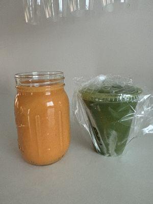 Mango Mama & Green Goddess Smoothie