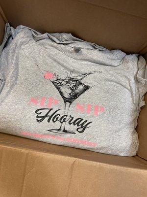 Custom Design and screen printed Shirts for Birthday Event.