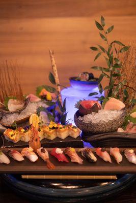 Purple shell sushi boat