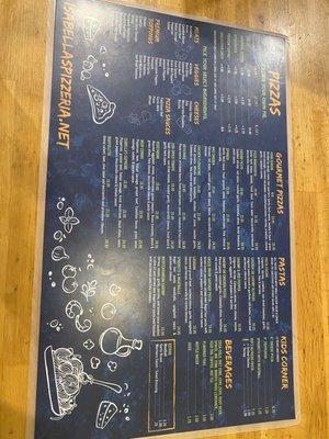 New menus