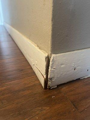 Ruined baseboards