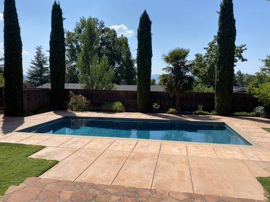 This is a swimming pool that we installed in East Medford for a family of six